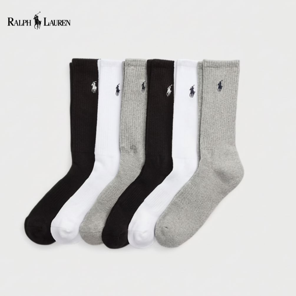 RALPH LAUREN – Komfort-Socken Set (6 Paar)